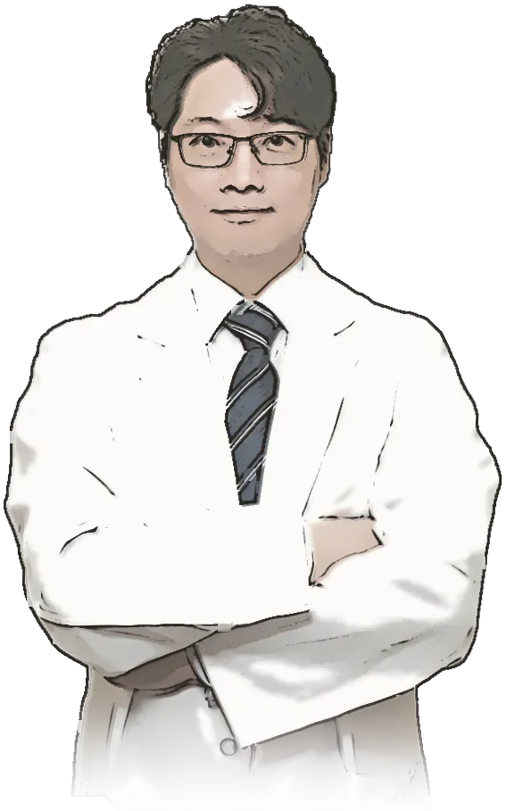 張宏嘉醫師的鋼筆淡彩畫像